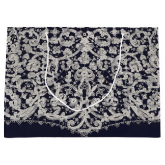 Gift Bag ANTIEK LACE PATTERN Groot Cadeauzakje