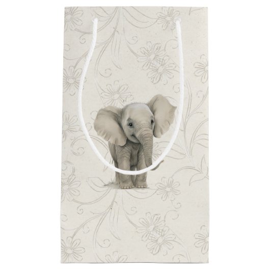 Gift Bag - Baby Elephant2 Klein Cadeauzakje (Voorkant)