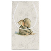 Gift Bag - Baby Elephant Klein Cadeauzakje (Achterkant)
