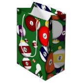 Gift Bag - Billiards Medium Cadeauzakje (Voorkant Gekanteld)