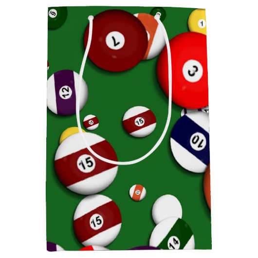 Gift Bag - Billiards Medium Cadeauzakje (Voorkant)