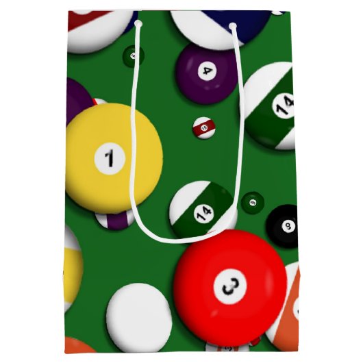 Gift Bag - Billiards Medium Cadeauzakje (Achterkant)