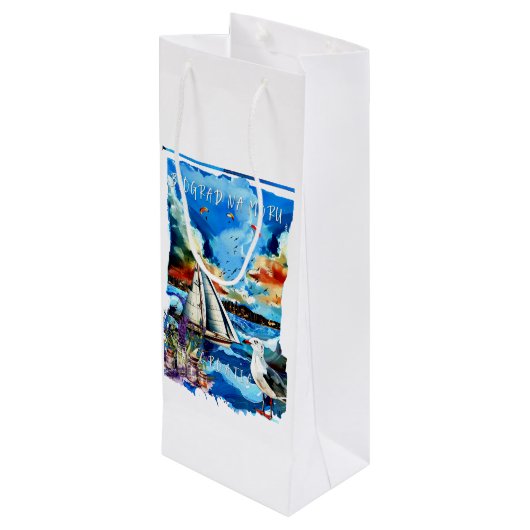 Gift Bag - Biograd na Moru Wijn Cadeautas (Achterkant Gekanteld)