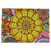 Gift Bag bloem mandala Groot Cadeauzakje (Achterkant)