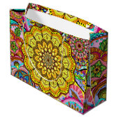 Gift Bag bloem mandala Groot Cadeauzakje (Achterkant Gekanteld)