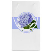 Gift Bag-Blue Hydrangea Klein Cadeauzakje (Achterkant)