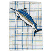 Gift Bag - Blue Marlin op Pset Medium Cadeauzakje (Voorkant)