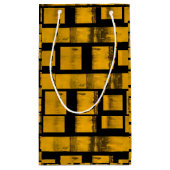 Gift Bag Burnt Geel Zwart Klein Cadeauzakje (Achterkant)