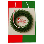 Gift Bag Christmas  Medium Cadeauzakje (Voorkant)