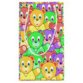 Gift Bag Colorful Teddy Bears Klein Cadeauzakje (Achterkant)