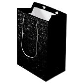 Gift Bag Crystal Bling Strass Medium Cadeauzakje (Voorkant Gekanteld)