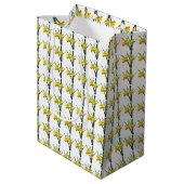 Gift Bag - Daffodil Blossom Medium Cadeauzakje (Achterkant Gekanteld)