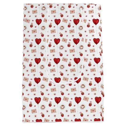 Gift Bag design Valentijn's Day Medium Cadeauzakje (Achterkant)