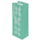 Gift Bag - Diamond Petals Wijn Cadeautas (Achterkant Gekanteld)