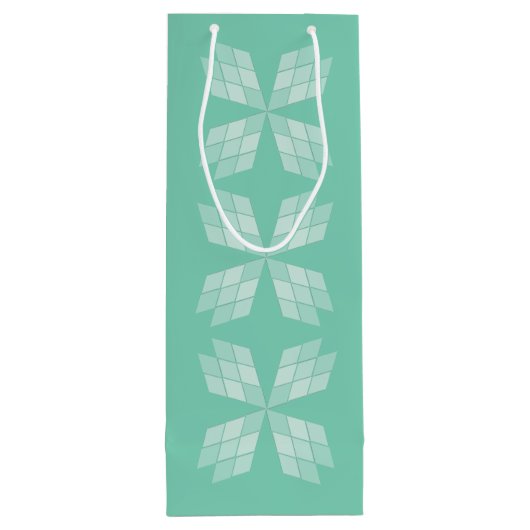 Gift Bag - Diamond Petals Wijn Cadeautas (Achterkant)