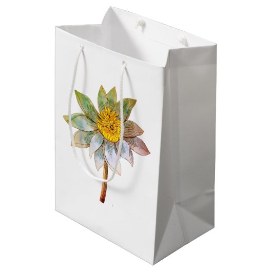 Gift Bag FLOWER STYLE DESIGN Medium Cadeauzakje (Voorkant Gekanteld)