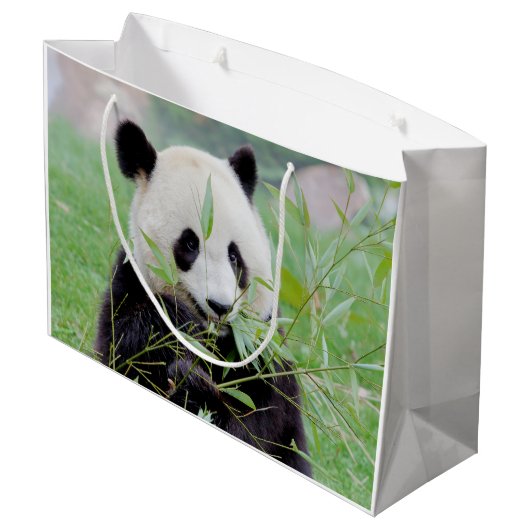 Gift Bag Foto: reuzenpanda, dieren 0185. Groot Cadeauzakje (Achterkant Gekanteld)