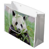 Gift Bag Foto: reuzenpanda, dieren 0185. Groot Cadeauzakje (Voorkant Gekanteld)