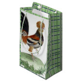 Gift Bag French Bird Green Klein Cadeauzakje (Voorkant Gekanteld)