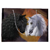 Gift Bag (Friesian & Arabian) - Groot/Glossy Groot Cadeauzakje (Achterkant)