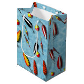 Gift Bag - Geviste Bobs en Lures Medium Cadeauzakje (Voorkant Gekanteld)