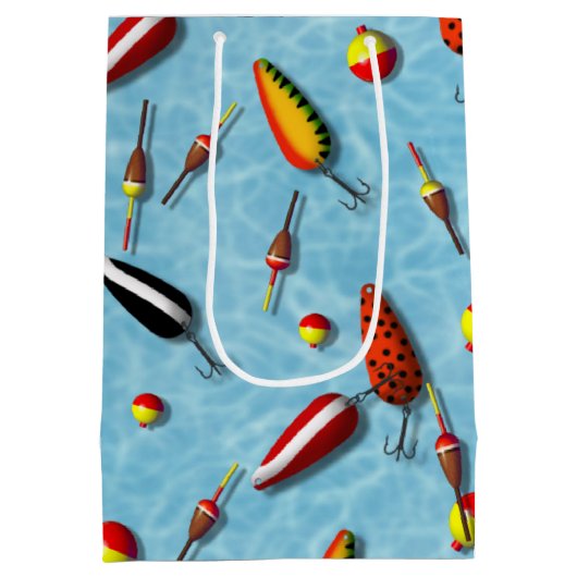 Gift Bag - Geviste Bobs en Lures Medium Cadeauzakje (Achterkant)