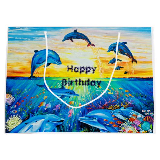 Gift Bag Glossy Groot Cadeauzakje (Voorkant)