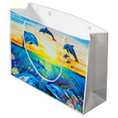 Gift Bag Glossy Groot Cadeauzakje (Achterkant Gekanteld)