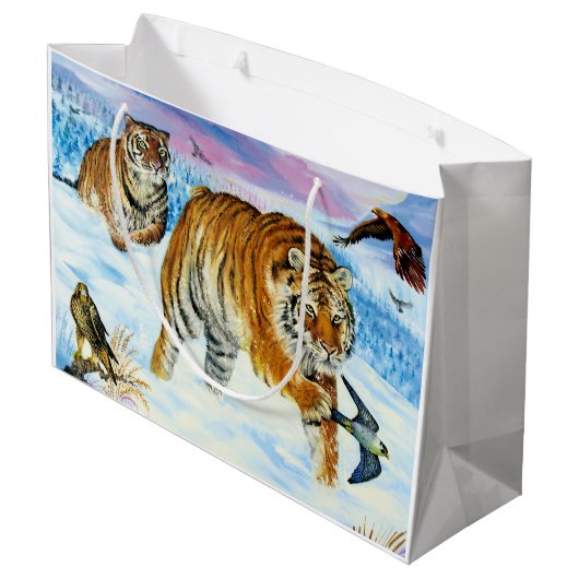 Gift Bag Glossy Groot Cadeauzakje (Achterkant Gekanteld)
