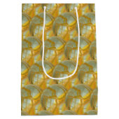 Gift Bag - Golden Marbles Medium Cadeauzakje (Achterkant)