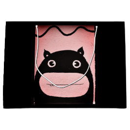 Gift Bag - Groot, glanzend GELUKKIG MONSTER Groot Cadeauzakje