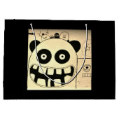 Gift Bag - Groot, glanzend GELUKKIG MONSTER Groot Cadeauzakje (Achterkant)