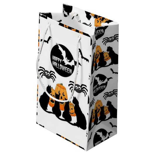 Gift Bag Halloween Klein Cadeauzakje (Achterkant Gekanteld)