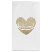 Gift Bag - Heart Fab bridesmaid Klein Cadeauzakje (Achterkant)