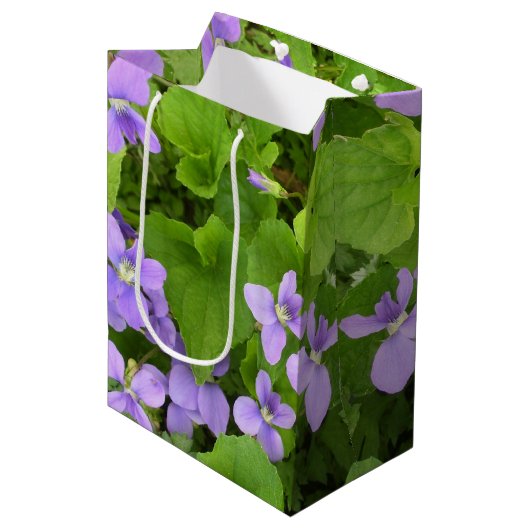 Gift Bag - Herb Violets Medium Cadeauzakje (Voorkant Gekanteld)