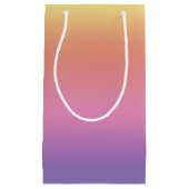 Gift Bag - Horizontale regenboogstrips Klein Cadeauzakje (Voorkant)