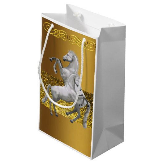 Gift Bag Horse Klein Cadeauzakje (Achterkant Gekanteld)