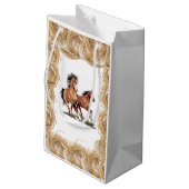 Gift Bag Horse Klein Cadeauzakje (Achterkant Gekanteld)