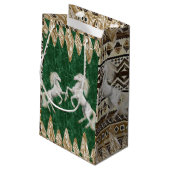 Gift Bag Horse Klein Cadeauzakje (Achterkant Gekanteld)