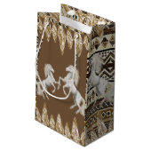 Gift Bag Horse Klein Cadeauzakje (Achterkant Gekanteld)