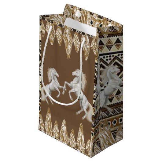 Gift Bag Horse Klein Cadeauzakje (Voorkant Gekanteld)