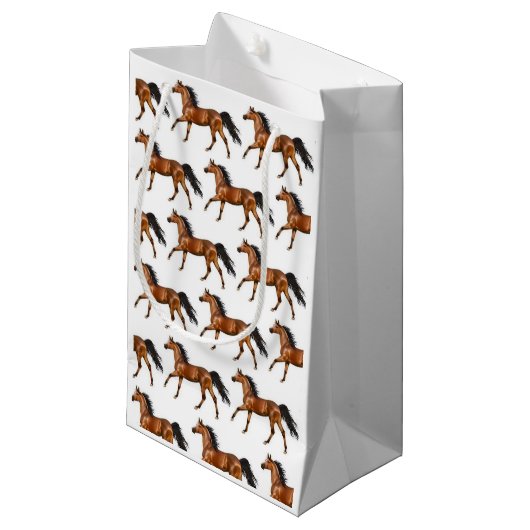 Gift Bag Horse Klein Cadeauzakje (Voorkant Gekanteld)