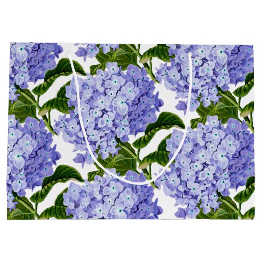 Gift Bag-Hydrangea Large Gift Bag Groot Cadeauzakje (Achterkant)