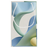 Gift bag in stylish abstract graphic klein cadeauzakje (Achterkant)