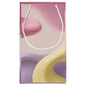 Gift bag in stylish abstract graphic klein cadeauzakje (Achterkant)