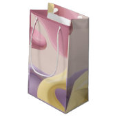 Gift bag in stylish abstract graphic klein cadeauzakje (Achterkant Gekanteld)