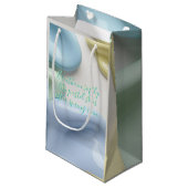 Gift bag in stylish abstract graphic klein cadeauzakje (Voorkant Gekanteld)