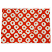 Gift Bag JAPANESE GEOMETRISCHE PATROON IN RODE Groot Cadeauzakje (Voorkant)