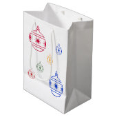 Gift Bag - kerstversieringen Medium Cadeauzakje (Voorkant Gekanteld)