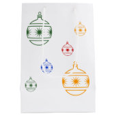 Gift Bag - kerstversieringen Medium Cadeauzakje (Achterkant)